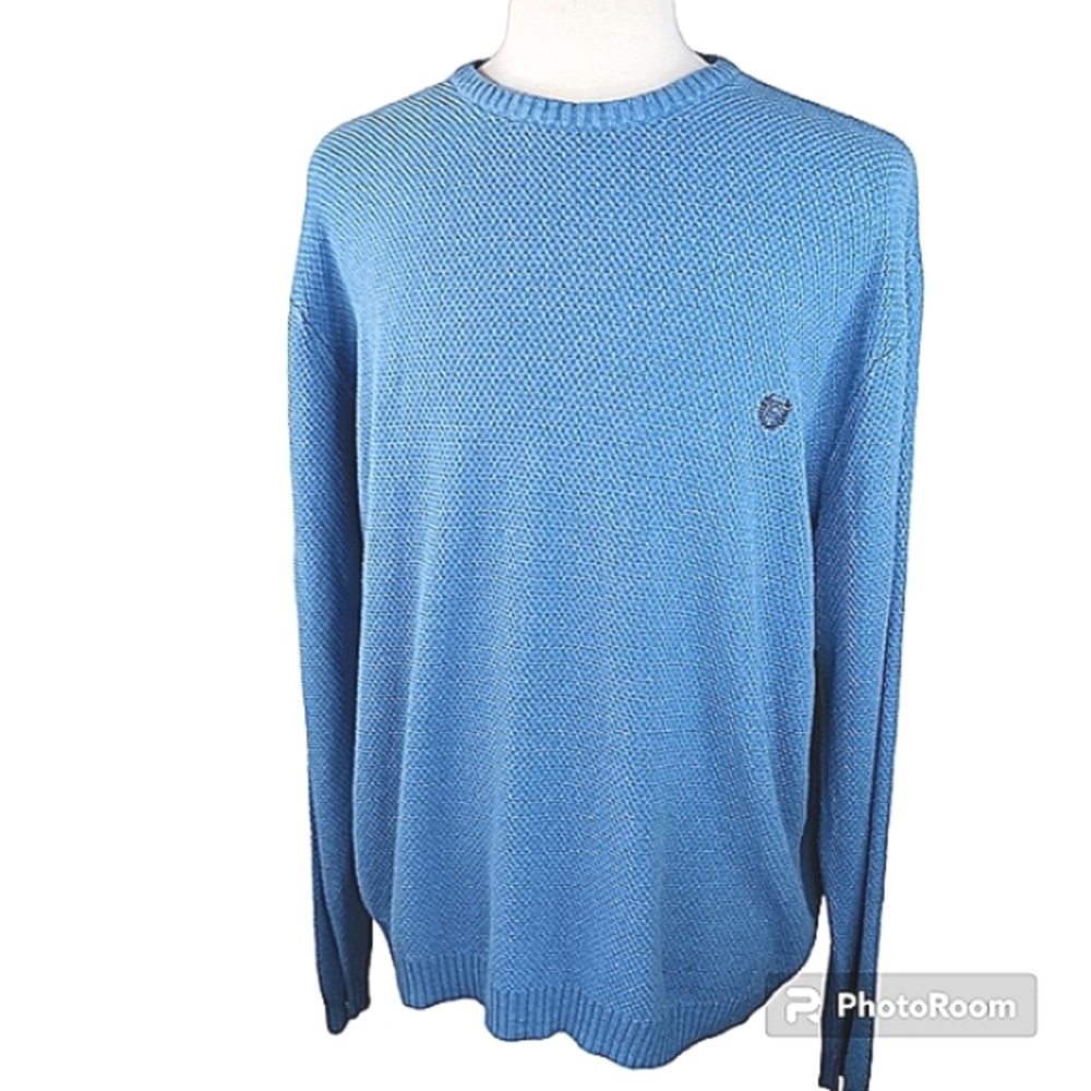 CHAPS RALPH LAUREN Sweater Size XL Blue Long Sleeve Pull Over Crew Neck
